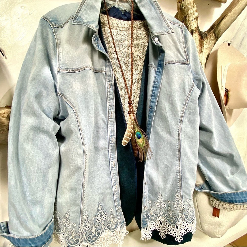 Boho Peacock/feather necklace w native/western Navajo/Pendleton/cottage vibe